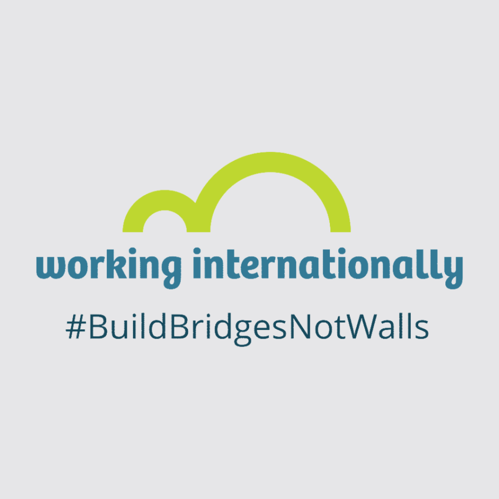 Logo: Working Internationally #BuildingBridgesNotWalls